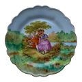 Limoges Gout de Ville Courting Plate 1920-1940 | Hand-Decorated by Guy | Fragonard Couple Scene