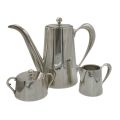 3-piece Christofle Style Silver-Plated Tea and Coffee Service Set