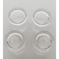 Vintage Cut-Crystal Whisky Glasses Set of 4 - Hand-Cut Pattern