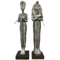 Pair of Large 51cm Tutankhamun Figurines - The Leonardo Collection - Vintage Resin Statues