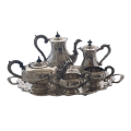 Vintage 6-Piece Marlboro Plate Tea & Coffee Service Set by Morton-Parker Ltd, Trenton Ontario Canada