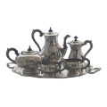 Vintage 6-Piece Marlboro Plate Tea & Coffee Service Set by Morton-Parker Ltd, Trenton Ontario Canada