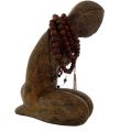 Antique Large 34cm Tibetan Naked Lady Statue with Tribal Buddhist Necklaces