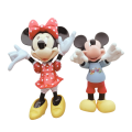 Rare Disney Minnie & Mickey Mouse 2009 Collectible Large 21cm Figurines - 2-Piece Set