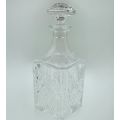Vintage Cristal D`Arques-Durand Fontenay Square Decanter with Stopper - Discontinued 1995