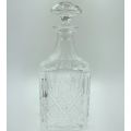 Vintage Cristal D`Arques-Durand Fontenay Square Decanter with Stopper - Discontinued 1995
