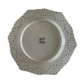 Oriental Bone China Hexagonal Plate with `Qianda Longqing` Mark - Ming Dynasty Style