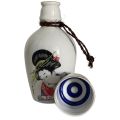 Vintage Japanese Porcelain Geisha Sake Bottle and Cup Set - 180ml Ukiyo-e Tokkuri