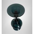 22.5cm HUGO GEHLIN Grey-Blue Swedish Glass Vase, Gullaskruf Glasbruk, 1950s
