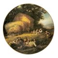 Vintage Crown Staffordshire Fine Bone China Plate - `Harvest Time` by William Shayer - 19.7cm, Made