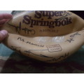 Super Springbok rugby ball signed