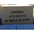 Thermal 57x40x30 Printer Paper 50 Rolls In The Box