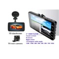 New T9 Full HD 1080p Dual Camera Vehicle Black Box Car DVR with reverse assist - dash cam