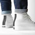 ADIDAS NIZZA White High Sneakers (Black) Size 6 -  12