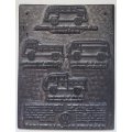 Rare printing plates of VW Kombi advert (2 of 2)