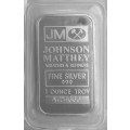 1 oz Johnson Matthey Silver Bar (Vacuum Sealed)
