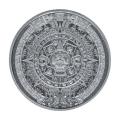 1/10 oz Aztec Calendar Silver Round BU