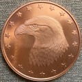 1 oz Eagle Head Copper Round