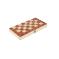 Tri-Game Wooden Marvel: 3-in-1 Chess, Checkers and Backgammon Set