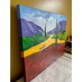 In the Country 3, oil painting by Mary Papas>>super special price<<