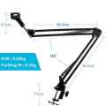 Microphone Suspension Boom Scissor Arm Desktop Stand with Mic Holder (Excl Mic)