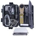 12 in 1 Survival Gear Tool Emergency Tactical Camping Set with Carabiner