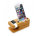 iPhone and Apple Watch Charging Dock/Stand (Bamboo)