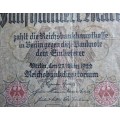 1922 Germany 500 Mark