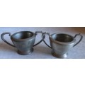 Pewter Sugar Bowls / Pots No 3368 (Lot)