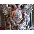 Toledo Spain Coat of Arms Damascene Swords Shield Crest Plaque