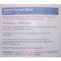 Fabric Stone Roman Blind  -Sealed