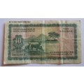 1954 UNION "STANDARD BANK OF SOUTH" 10 SHILLINGS NOTE WINDHOEK "RARE"