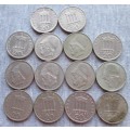 20 Drachmai Greece 1976/78/80/82/84 (x14 Coins Lot)