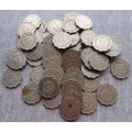 10 Cents Mauritius (x52 Lot) 1954/57/59/60/63/64/65/71/75/78
