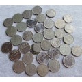20/50 Centavos Brasil 1967/70/75/76/79 (x36 Coins Lot)