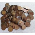 Half Penny South Africa 1940-1949 (x132 Coins Lot)