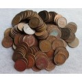 Half Penny South Africa 1940-1949 (x131 Coins Lot)