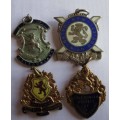 Caledonian Society Badges / Medallions (x4 Lot)
