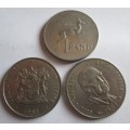ONE RAND REPUBLIC OF SOUTH AFRICA x32 COINS (SEE DESCRIPTION - DATES)