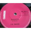 F-R DAVID - WORDS 1982 (CRE 2013) 45 RPM RECORD