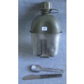 SADF WATER BOTTLE WITH FIRE BUCKET AND CUTLERY