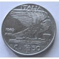 50 LIRA 1940 ITALY COIN