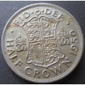 1950 HALF CROWN GREAT BRITAIN COIN