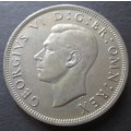 1950 HALF CROWN GREAT BRITAIN COIN