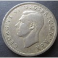 1951 HALF CROWN GREAT BRITAIN COIN