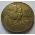 50 ANHAPA 1955 JUGOSLAVIA COIN