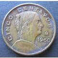 1960 CINCO CENTAVOS ESTADOS MEXICO COIN