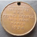 MARCH 1934 DURBAN THE ROYAL VISIT OF HRH PRINCE GEORGE