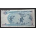 TWO DOLLARS 1983 ZIMBABWE NOTE SERIAL Nr AB2175505T