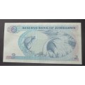 TWO DOLLAR 1983 ZIMBABWE NOTE SERIAL Nr AB1127636S